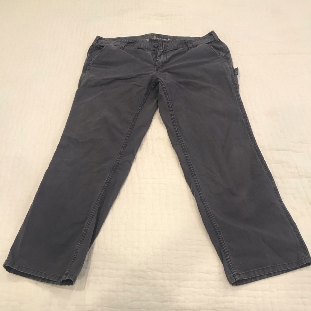 WOMEN'S RUGGED FLEX® LOOSE FIT CANVAS WORK PANT SIZE 18